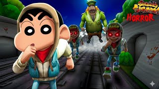 Franklin, Shinchan haunted Subway Surfers portals escape In GTA5 in Tamil screenshot 3