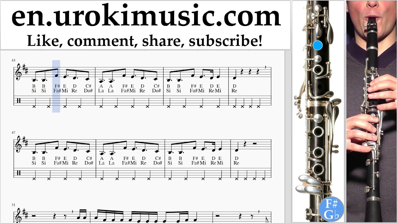 How to Play Clarinet Alesso - REMEDY Tabs um-ih352