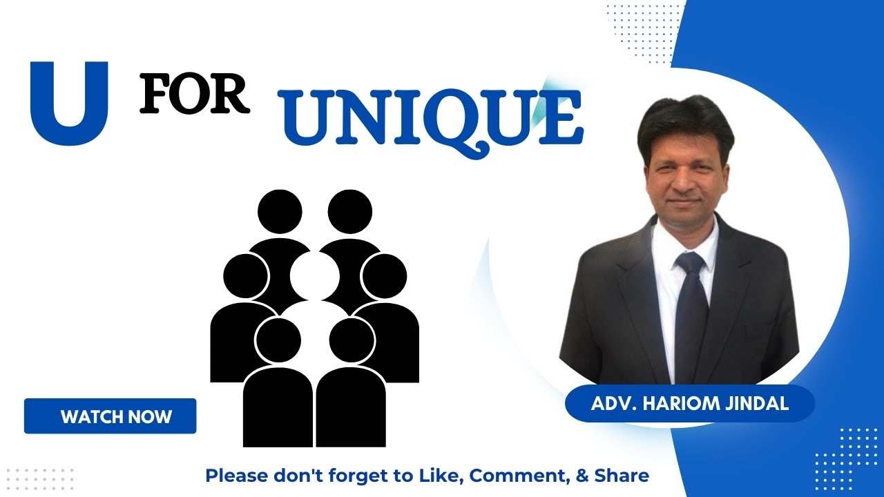 U for unique (Part-A) Basic general knowledge | Hariom Jindal - YouTube