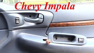 How to Let Window Up/Down When Switch is Broken--Chevy Impala