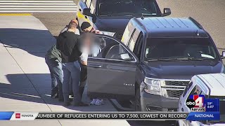 New footage shows moments before and after ICE arrest in SLC airport