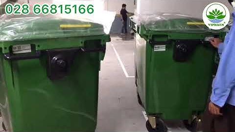 Thùng rác 660 lít nhựa HDPE nhập khẩu / viphaen.com