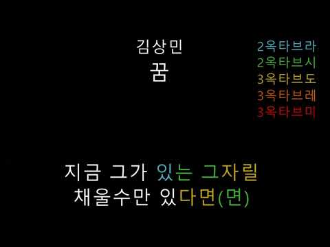 김상민 - 꿈 (음정체크)