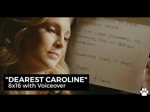 Caroline reads Klaus' letter [WITH Voice over] TVD 8x16
