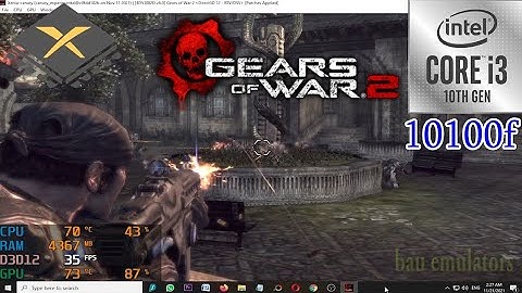 Xenia Canary c0fdd10 Gears of War 2 With Patch on Intel Core i3 10100f GTX 970