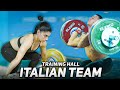  italian team  training hall of iwf world cup 2024