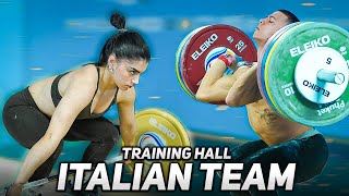 🔥 Italian team | Training Hall of IWF World Cup 2024