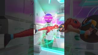 Wild fantastical game with beautiful men, amazing effects, VR 3D dinosaur spectacle#shorts