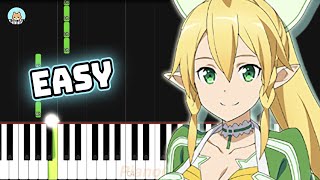 Sword Art Online OP 2  'INNOCENCE'  EASY Piano Tutorial & Sheet Music