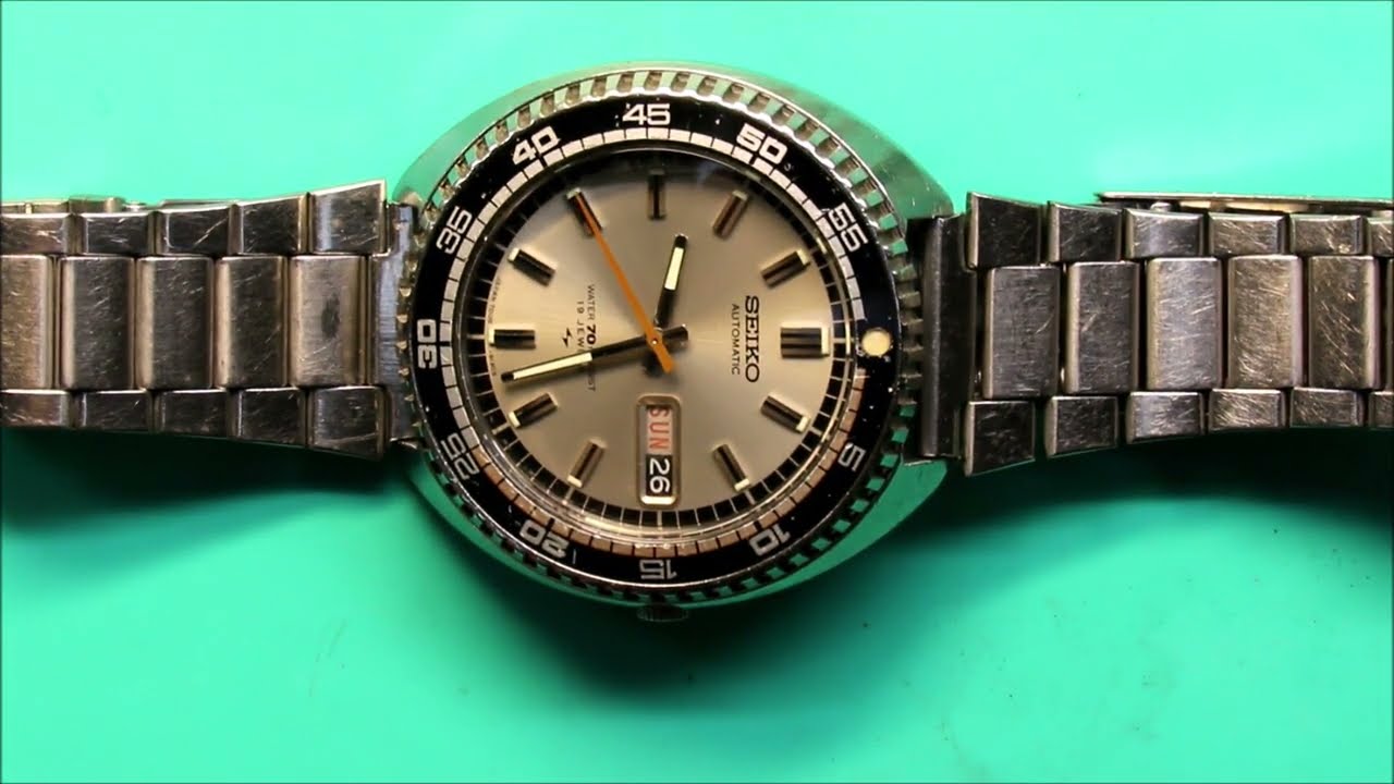 June 1972 Seiko 7006-8030 -DAINI Seiko 7006A 19j Movement Final 