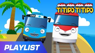 Titipo Song | Summer Wheels! | Tayo the little bus | Train song