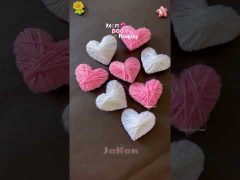 DIY room door hanging 💗🤍 #diy #crafts #decorideas #shortvideo #handmade