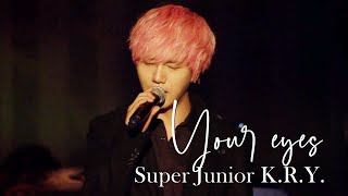SUPER JUNIOR K.R.Y. YOUR EYES 나란 사람 我这个人 2012 WINTER CONCERT
