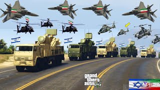 Irani Fighter Jets, Drones, Helicopters Attack on Israeli Navy Aircraft Carrier in Jerusalem - GTA 5