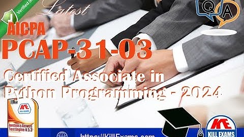 Latest PCAP-31-03 Certified Associate in Python Programming 2024 Practice Test with Actual Questions