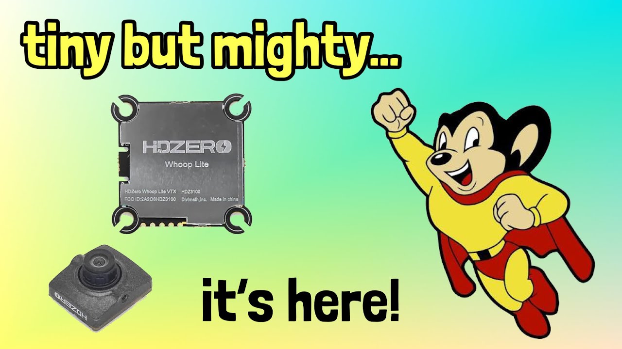 New HDZero Whoop Lite VTX and Nano Lite Cam Bundle Review - YouTube