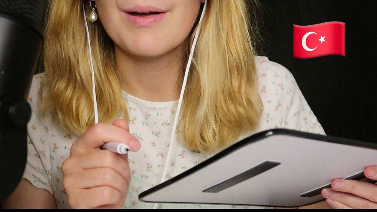 ASMR // I'M LEARNING TURKISH 🇹🇷 TÜRKÇE ÖĞRENİYORUM