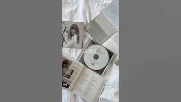 unboxing my signed ttpd cd 🪶 #evasdiariies #aesthetic #taylorswift #cd #ttpd #signedcd #unboxing
