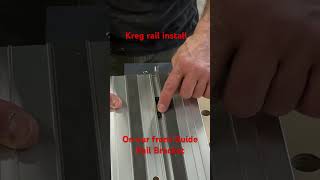 Kreg rails on Dash-Board Guide Rail Bracket, Pt 2