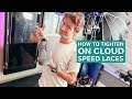 How to tighten on cloud speed laces  my elasticated laces tip for you