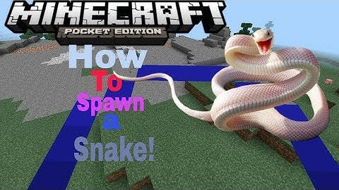 MCPE|How to spawn a Snake!