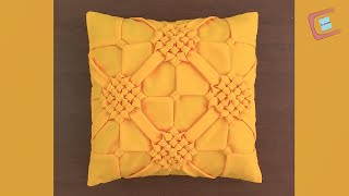 🌼Cojín Drapeado Bella Flor de Tailandia🌼 Capitone-Smocking Cushion-Fabric Manipulation