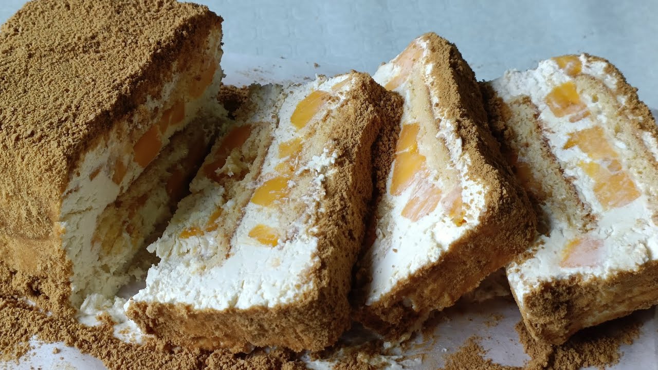 Mango Ice Cream Cake 