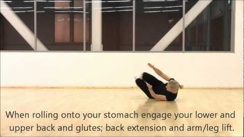 Core Side-Roll Crunch Demo | Fun Fitness | Marina Aagaard, MFT