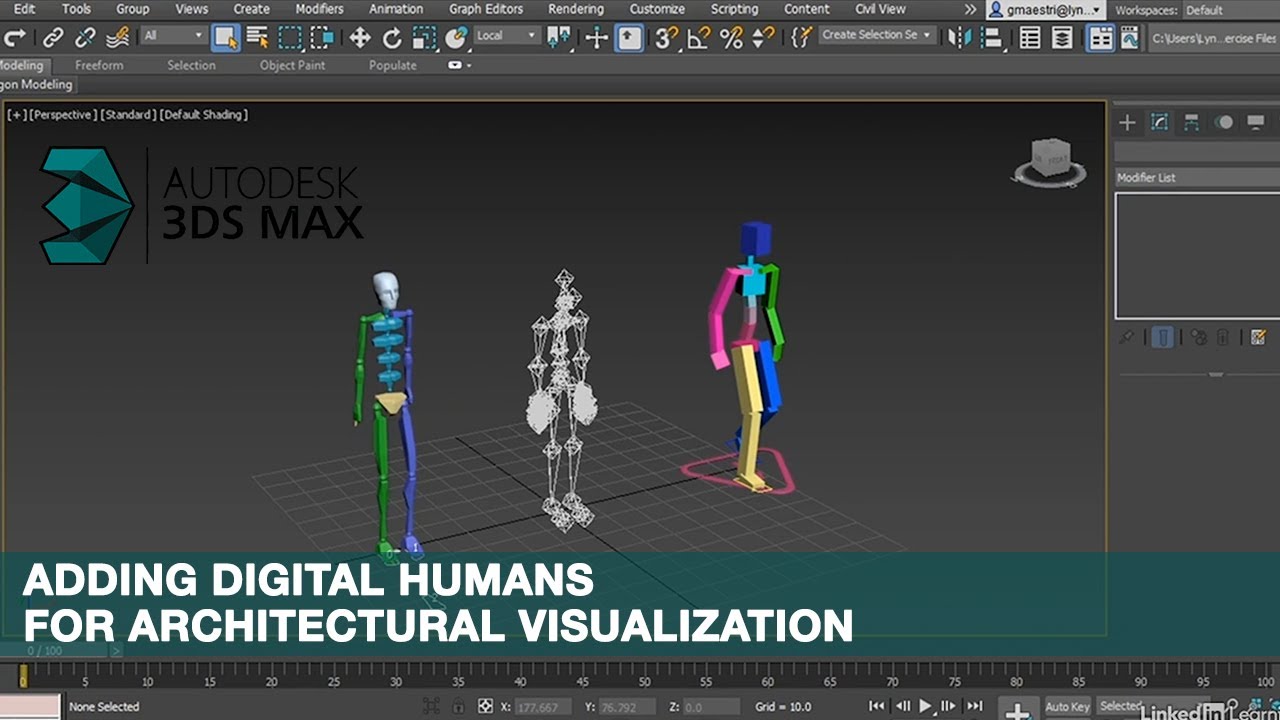 3ds Max Tutorial | Adding Digital Humans for Architectural ...