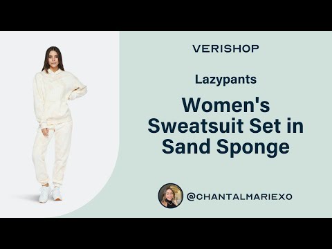 Lazypants Women's Sweatsuit Set in Sand Sponge Review