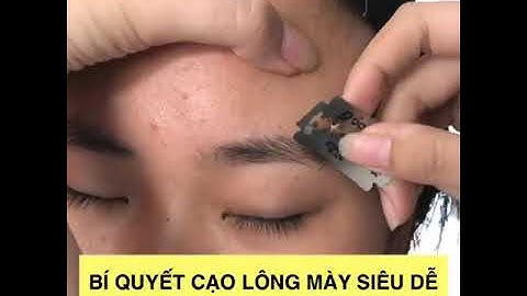 Hướng dẫn cạo lông mày cho nam