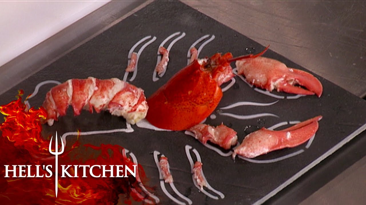 Gordon Ramsay Shows How To Break Down Lobster  Hells Kitchen