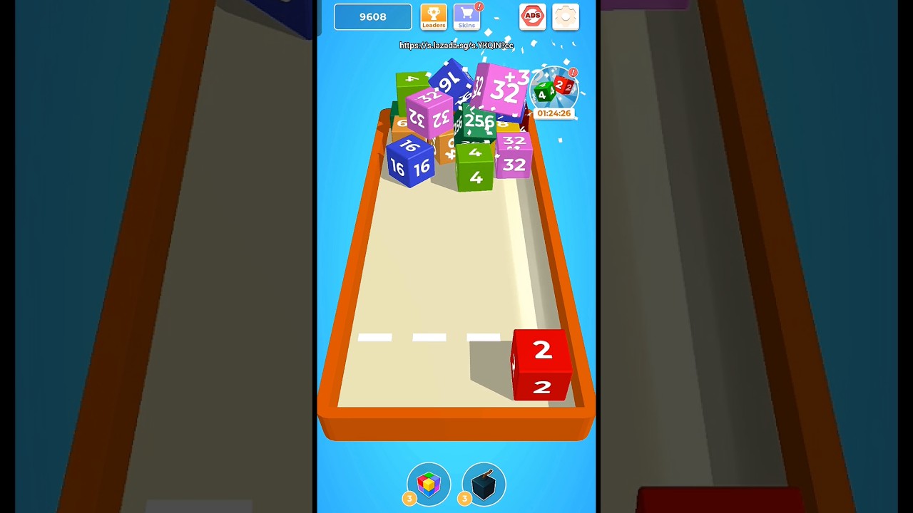 Chain Cube 2048 3D Merge Game #2048 #jasonmraz - YouTube