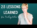 25 Lessons Learned Teaching Online