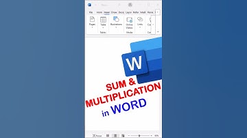 MS Word Can Do Math Like Excel! PRODUCT & SUM Secret Trick 😲💥#msword #docs #shorts