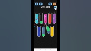 Water Color Sort Level 6342 Gameplay Solution