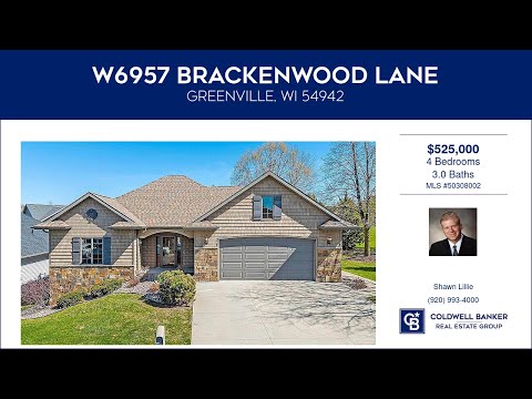 6957 BRACKENWOOD Lane, Greenville, WI home video tour