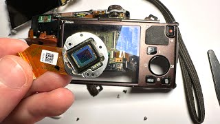 Cleaning the CCD sensor of a Nikon Coolpix S9500