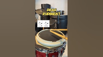How to play a DRAG Rudiment! #drums
