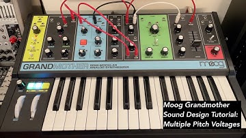 Moog Grandmother sound design tutorial: Lisa Bella Donna Patch book 2: Multiple pitch voltages