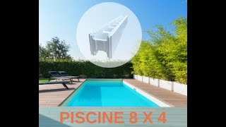 Construction d'une piscine en bloc à bancher en polystyrène