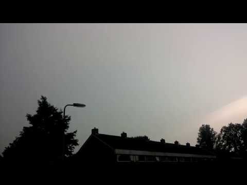 Onweer 22 juni 2017 in Dokkum thuis locatie.