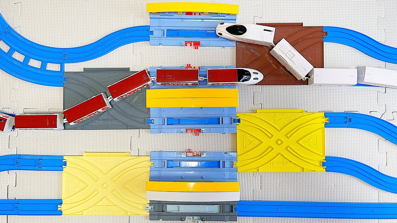 プラレール つなげレールってどんなもの？実際に複数のつなげレールを使ってコースをレイアウトしてみました【やってみよう】