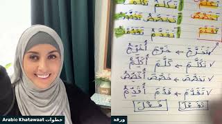 Part 1-I STRUGGLE with Arabic Verb Conjugation FORMS. Arabic Homework & SELF-Learning Practice