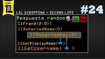 Funciones llFrand, llDetectedName, llDetectedKey.. - LSL scripting #24 (Second Life)