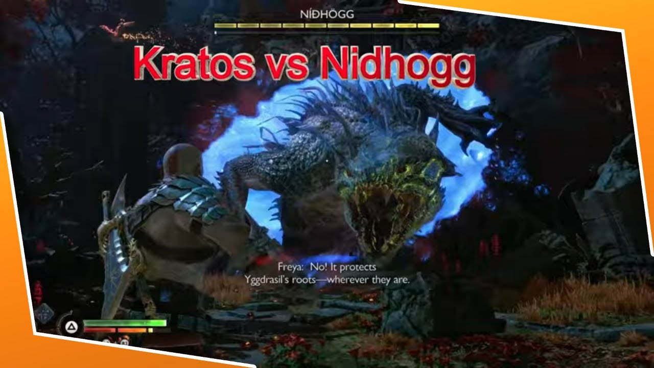 GOD OF WAR RAGNAROK - KRATOS VS NIDHOGG BOSS FIGHT NO COMMENTARY {4K ...