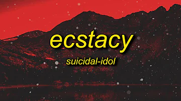 SUICIDAL-IDOL - ecstacy (slowed/tiktok version) Lyrics | sticking out your tongue for the picture