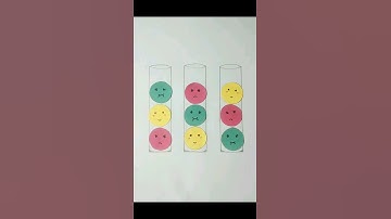 Emoji Bottle Sort Puzzle game😡🙂🤢 #thedreamdesign #shorts #viral