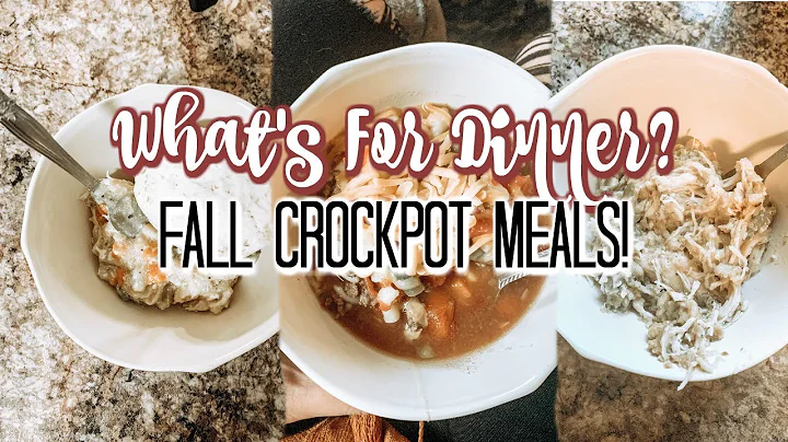 WHAT'S FOR DINNER?? // FOUR FALL CROCKPOT RECIPES!
