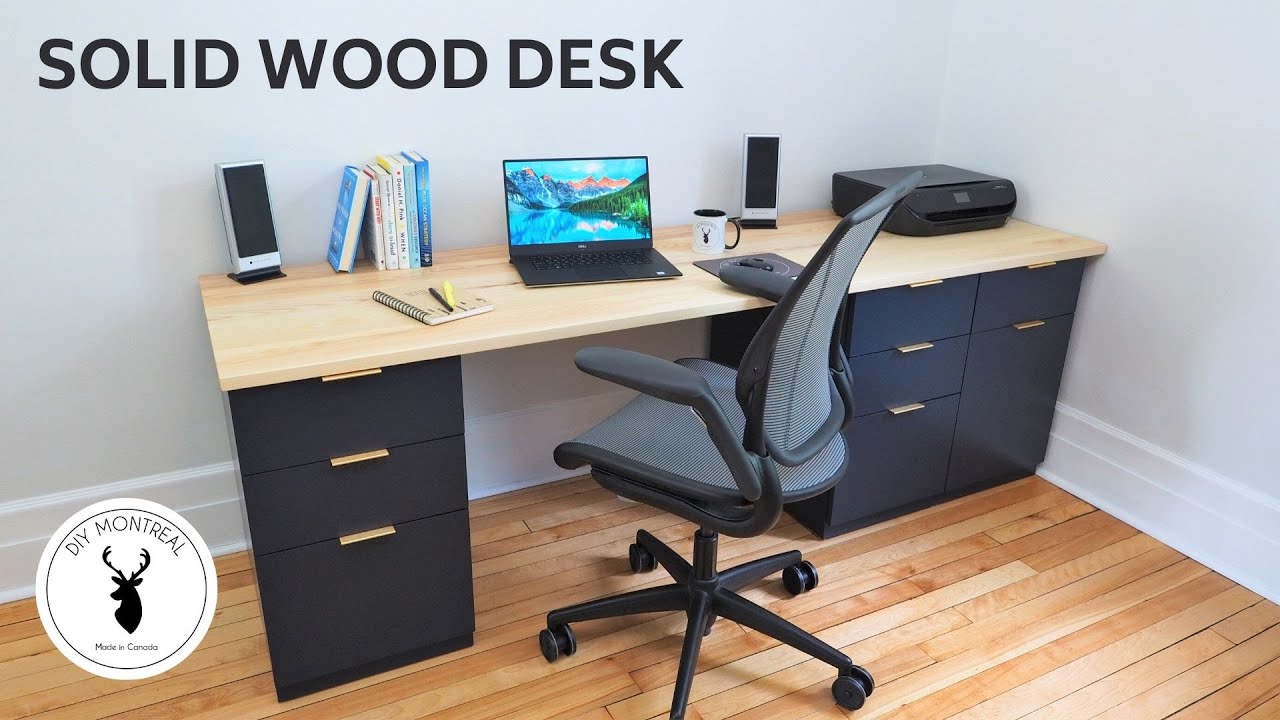 DIY Wooden Desk Plan: A Step-by-Step Guide to Build a Modern Executive Desk  - DIY projects plans